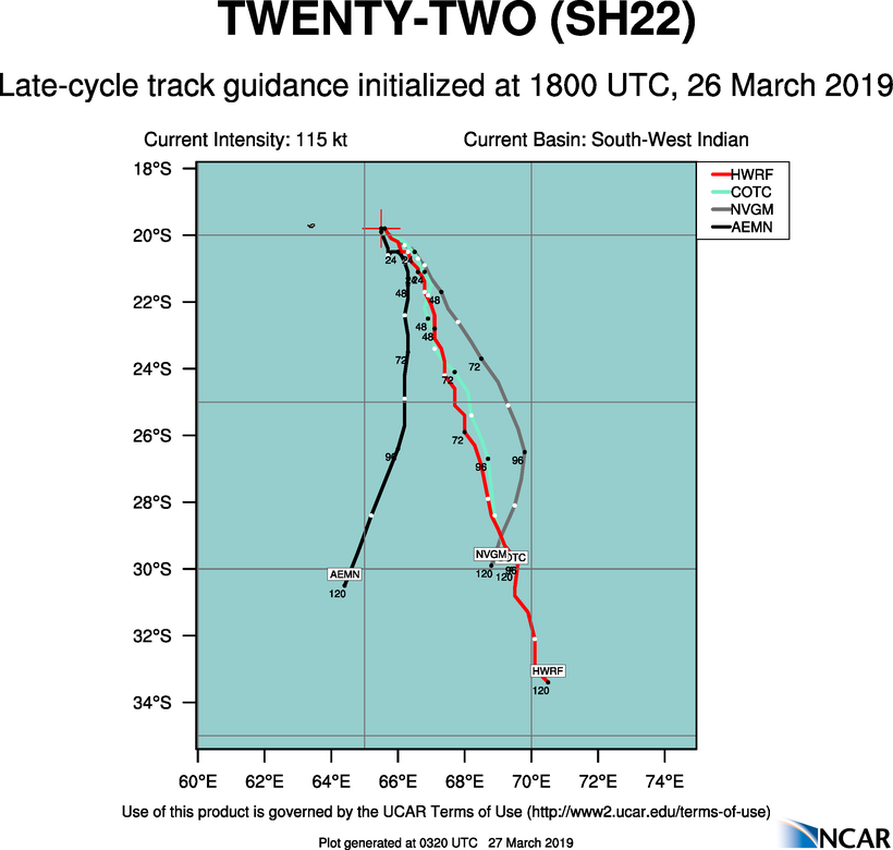 03UTC: JOANINHA(22S) category 4 US still benefiting from good environment now away from Rodrigues