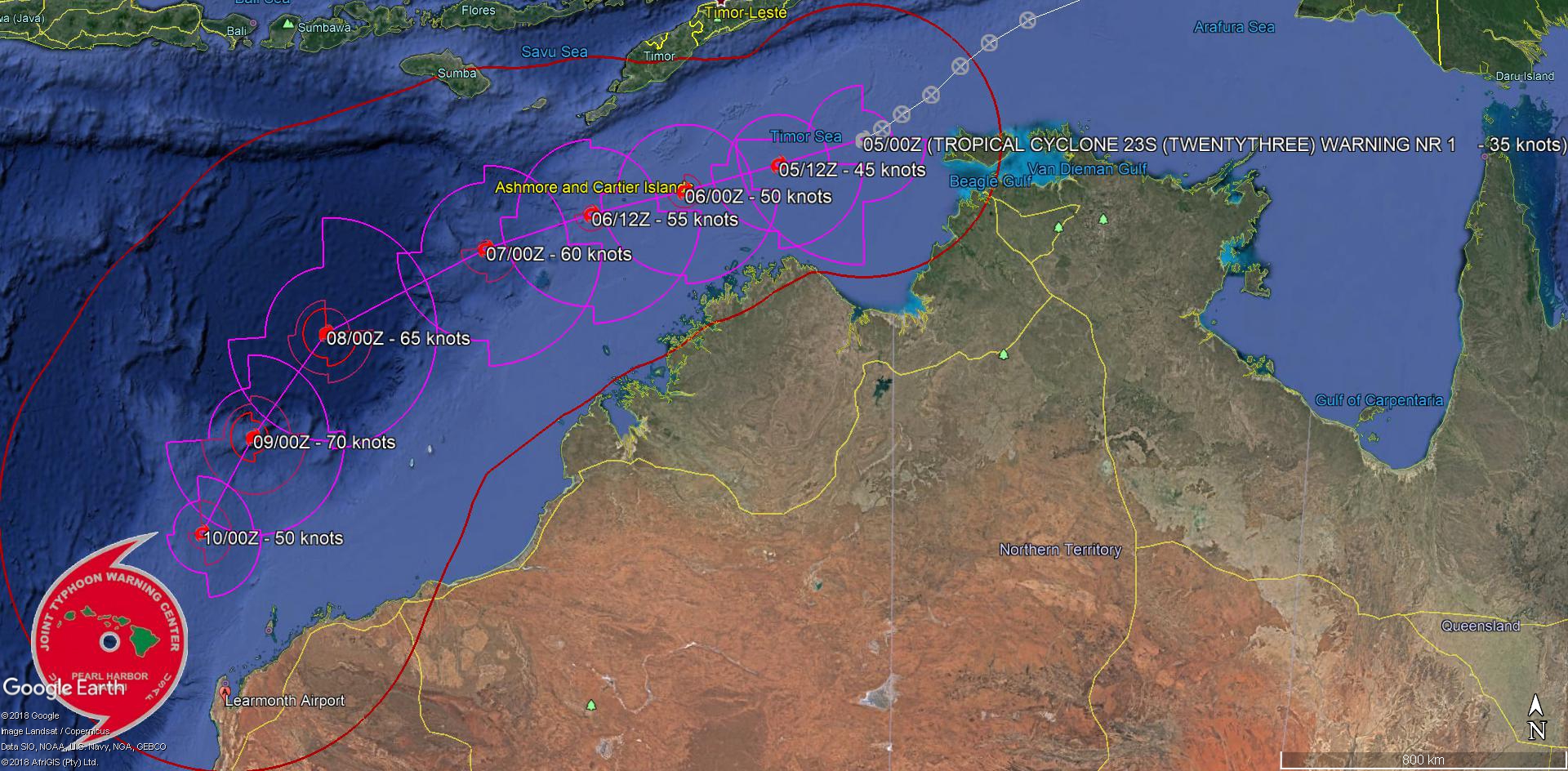 WARNING 1/JTWC