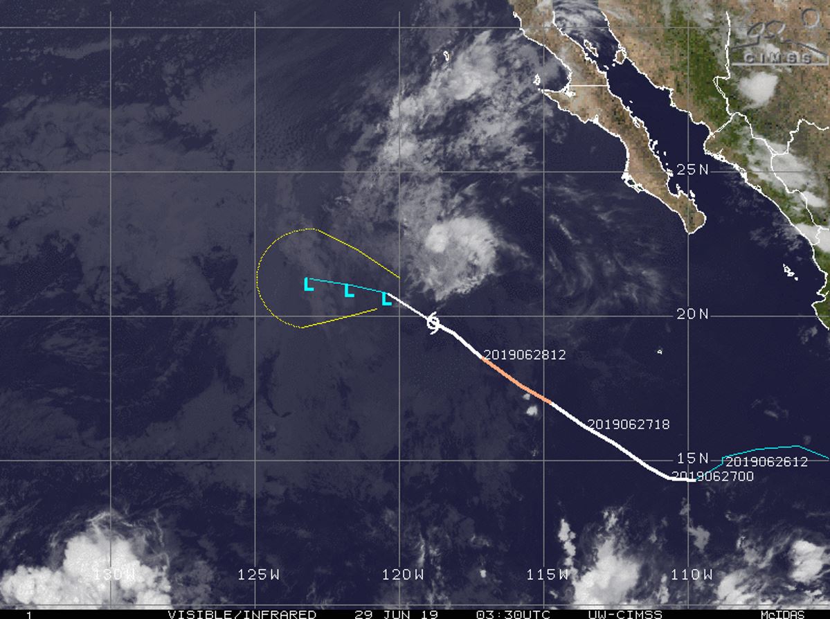 INTENSITY IS FORECAST TO FALL BELOW 35KNOTS WITHIN 12HOURS