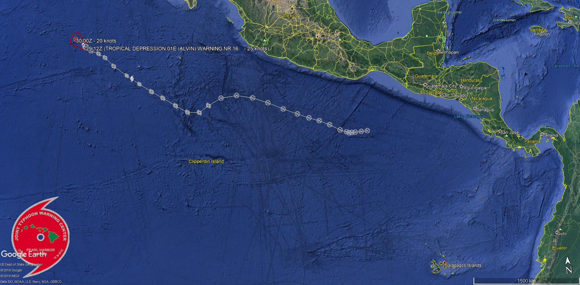 ALVIN(01E): Final Warning, maximum intensity reached was 65knots, category 1 US. JMV File included.