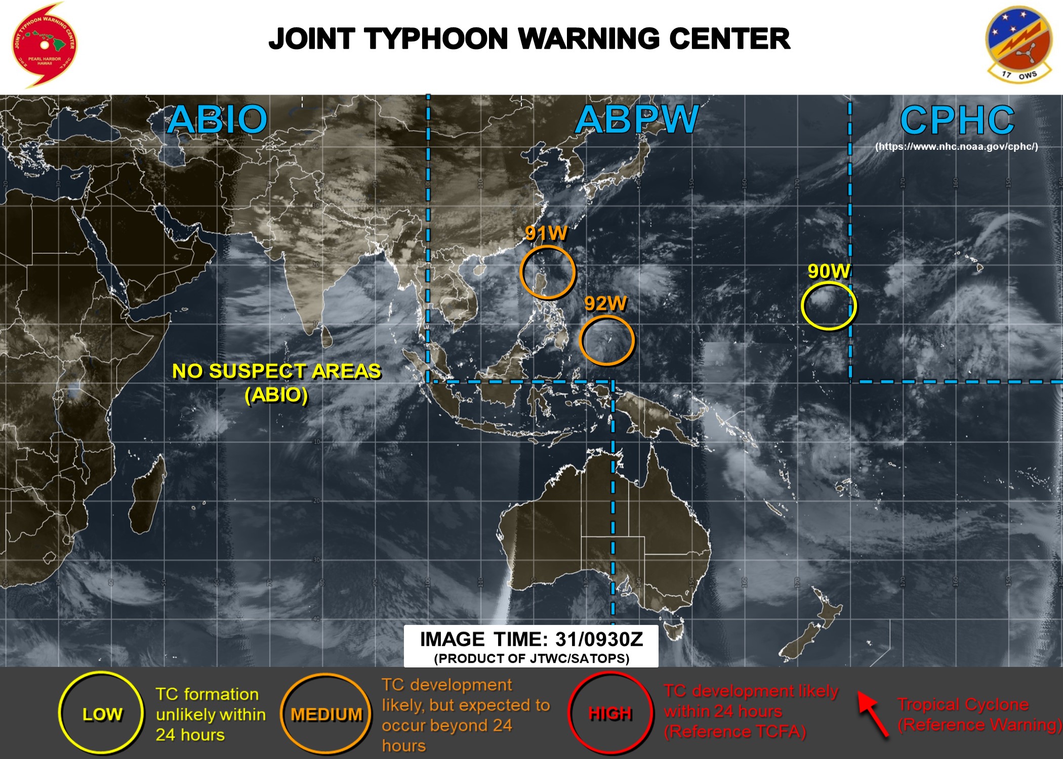 INVEST 91W and INVEST92W ARE BOTH MEDIUM