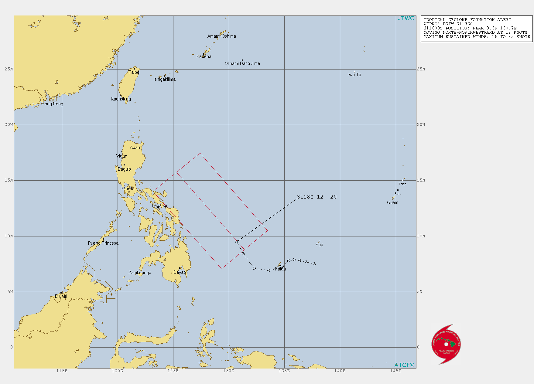 INVEST 92W: TCFA