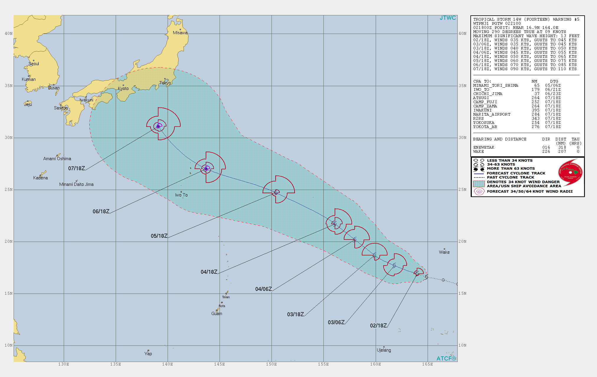 14W: WARNING 5