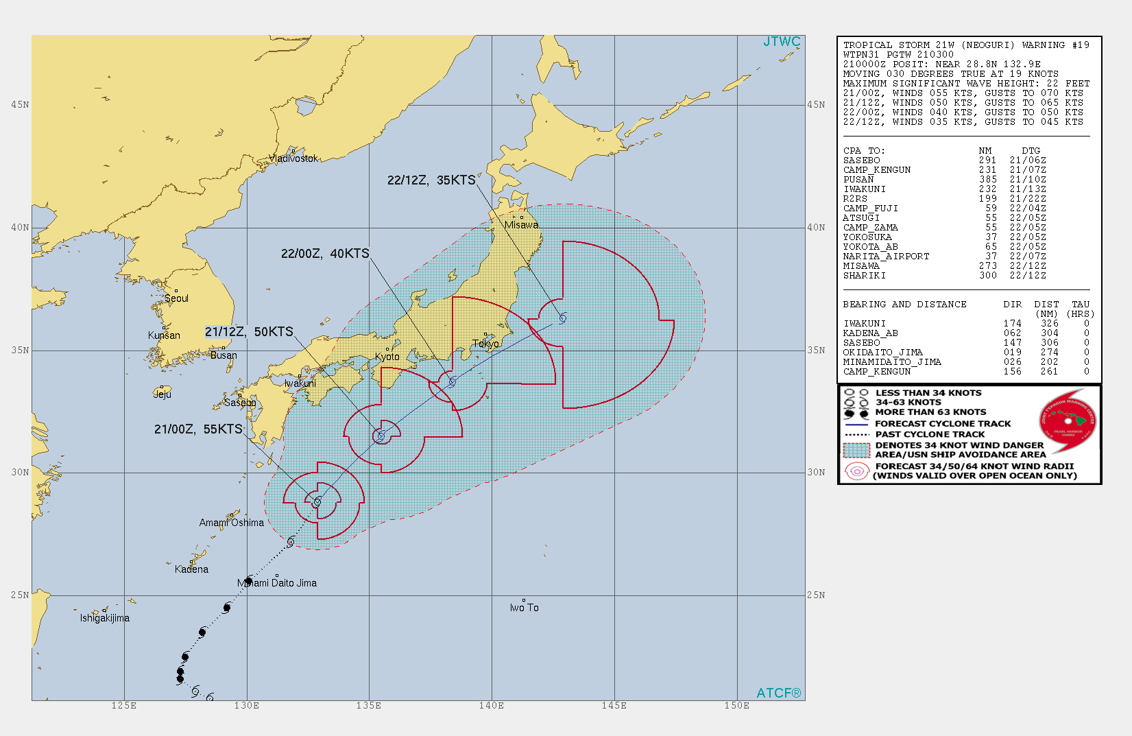 21W: BECOMING EXTRATROPICAL