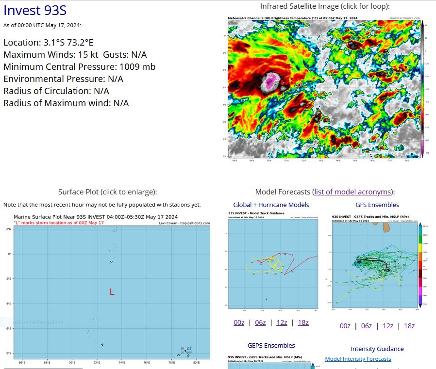 TC 24S(IALY) intensifying a bit//INVEST 93W//INVEST 93S// ECMWF 10 Day Storm Tracks//1706utc