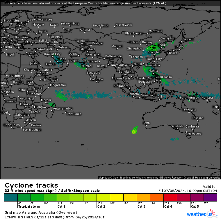 INVEST 98W//INVEST 94L // ECMWF 10 Day Storm Tracks// 3 Week TC Formation Probability//2606utc 