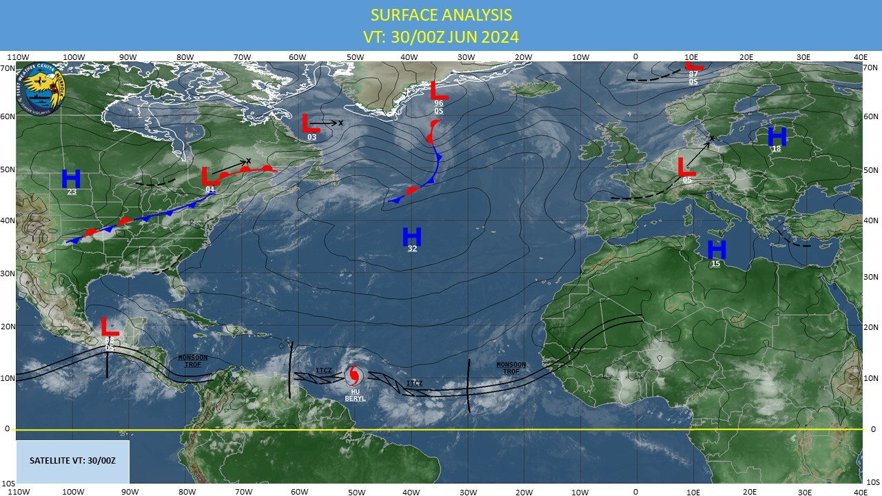 CAT 3 Hurricane 02L(BERYL) intensifying next 24h//INVEST 94L// INVEST 96L// ECMWF 10 Day Strom Tracks//3015utc