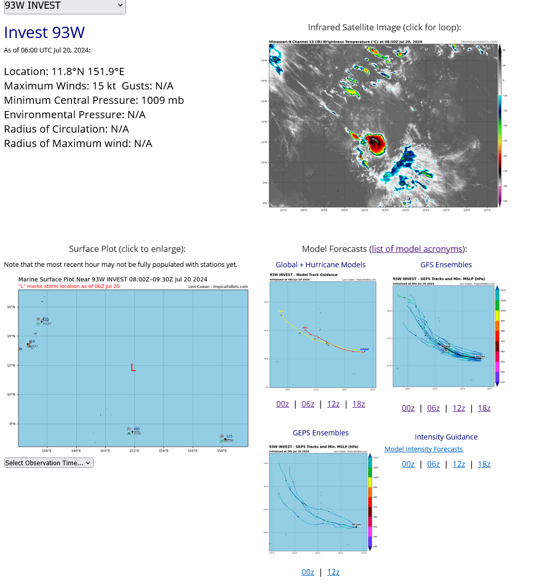 05W(GAEMI) forecast to reach CAT 3 US by 96H// 04W peaking near HAINAN within 36h//INVEST 93W// 2009utc