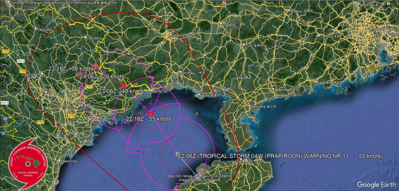 04W(PRAPIROON) landfall within 24h//05W(GAEMI) intensifying and peaking by 48h//INVEST 94W// 2209utc