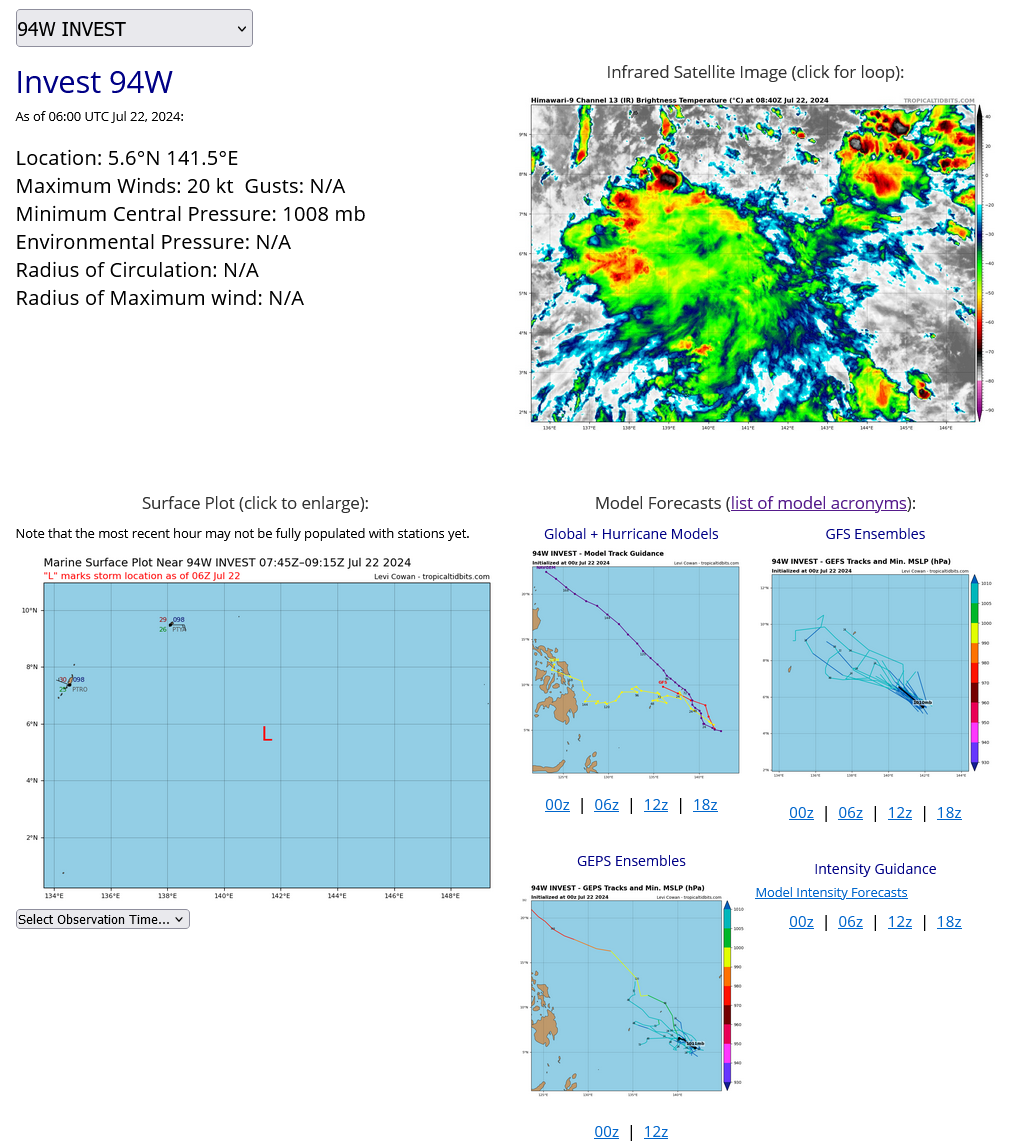 04W(PRAPIROON) landfall within 24h//05W(GAEMI) intensifying and peaking by 48h//INVEST 94W// 2209utc