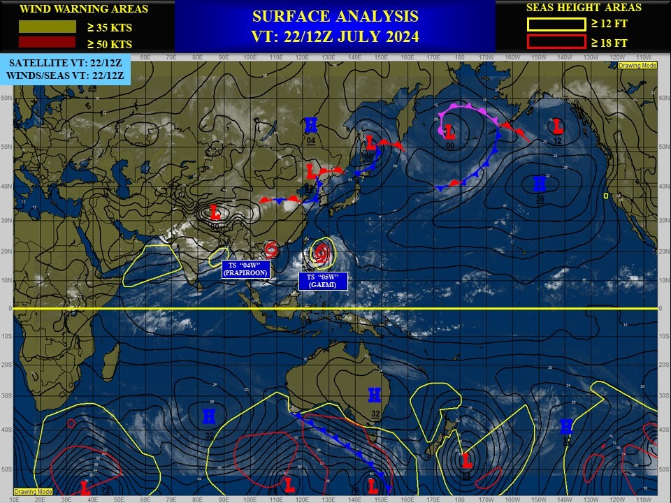 04W(PRAPIROON) landfall within 24h//05W(GAEMI) intensifying and peaking by 48h//INVEST 94W// 2209utc