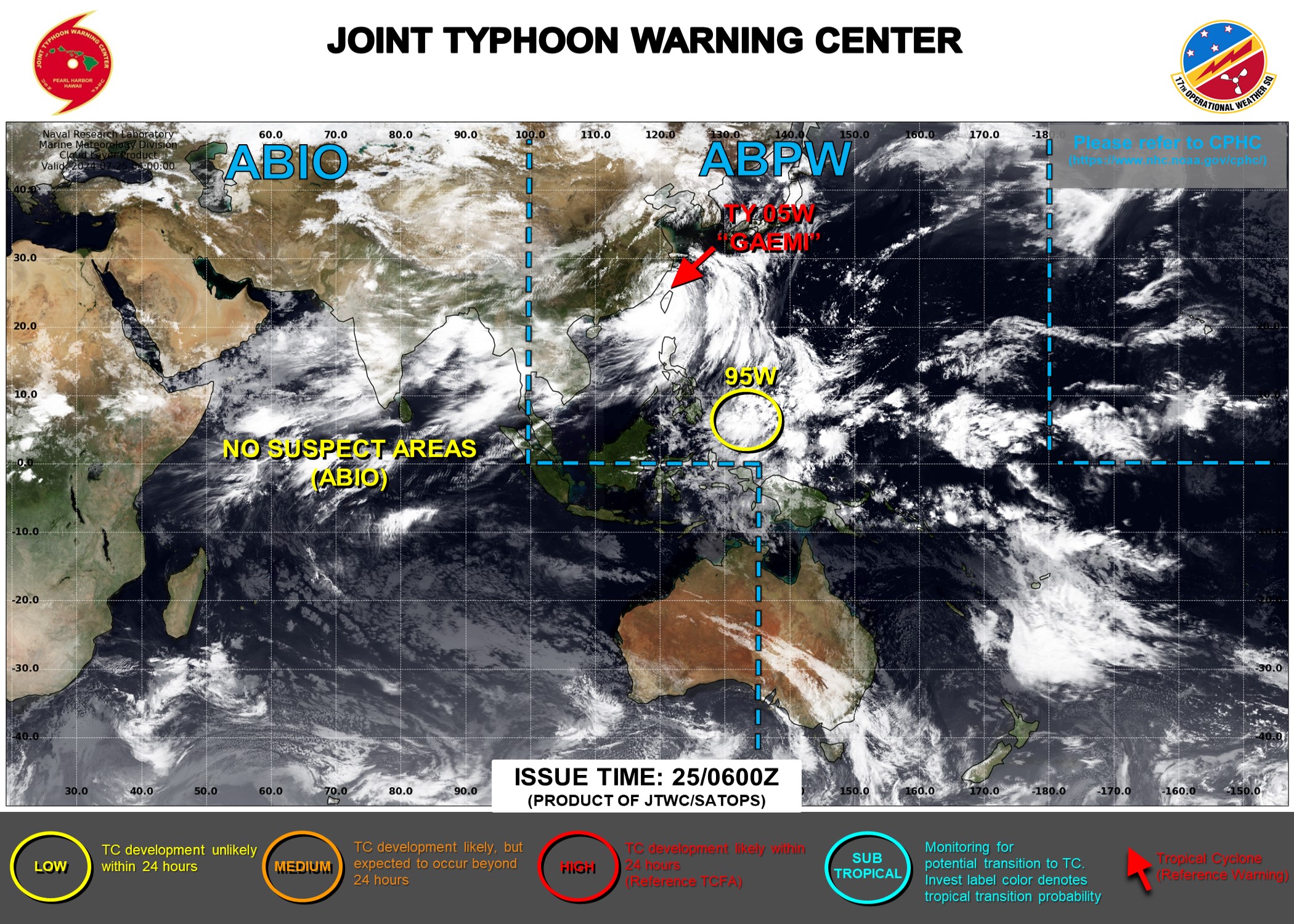 JTWC IS ISSUING 6HOURLY WARNINGS ON 05W. 3HOURLY SATELLITE BULLETINS ARE ISSUED ON 05W AND ON THE REMNANTS OF 04W.