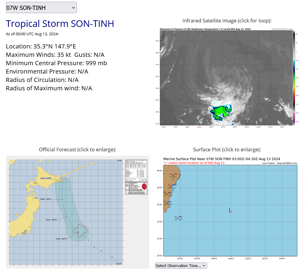 08W(AMPIL) forecast to intensify significantly next 72H//07W(SON-TINH)//09W//06W(MARIA)//05L(ERNESTO) 1303utc