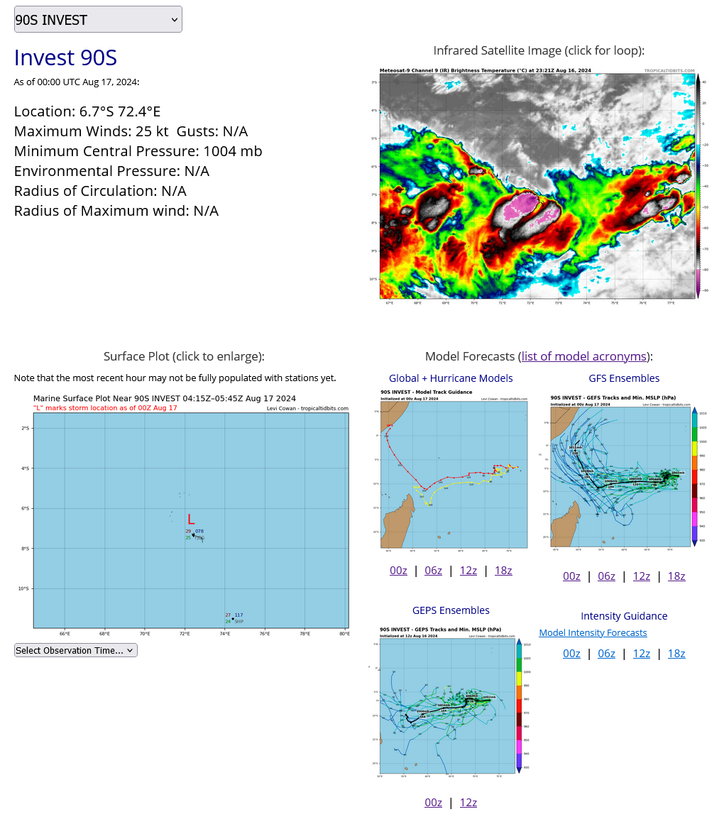 Typhoon 08W(AMPIL) peaked at CAT 4 US//INVEST 98W//INVEST 90S//HU 05L(ERNESTO) peaks at CAT 2 US//1703utc