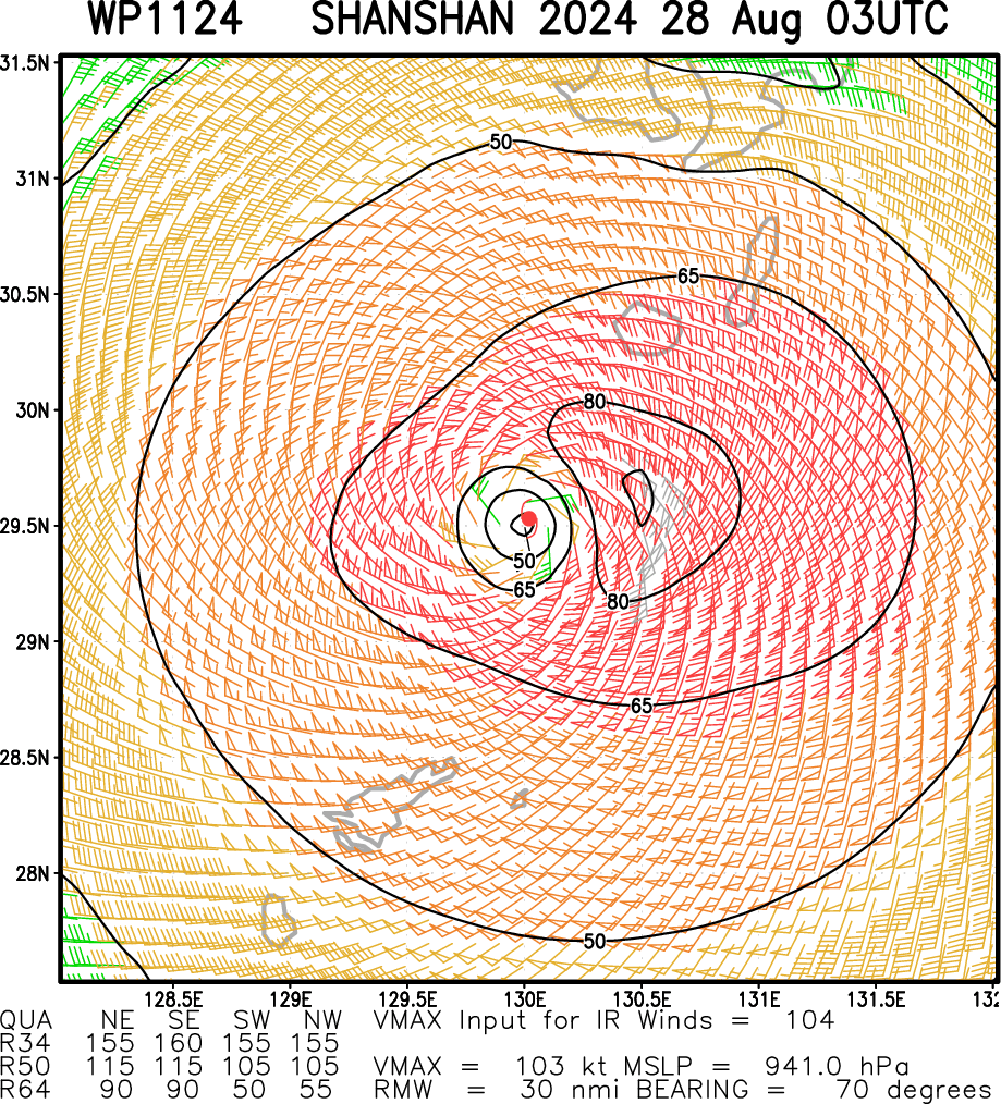 Typhoon 11W(SHANSHAN) peaked at CAT4 US// INVEST 91A//3 Week TC Formation Probability//2803utc