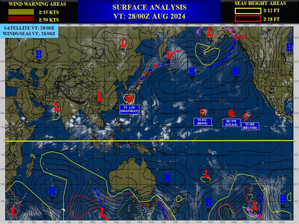 Typhoon 11W(SHANSHAN) peaked at CAT4 US// INVEST 91A//3 Week TC Formation Probability//2803utc