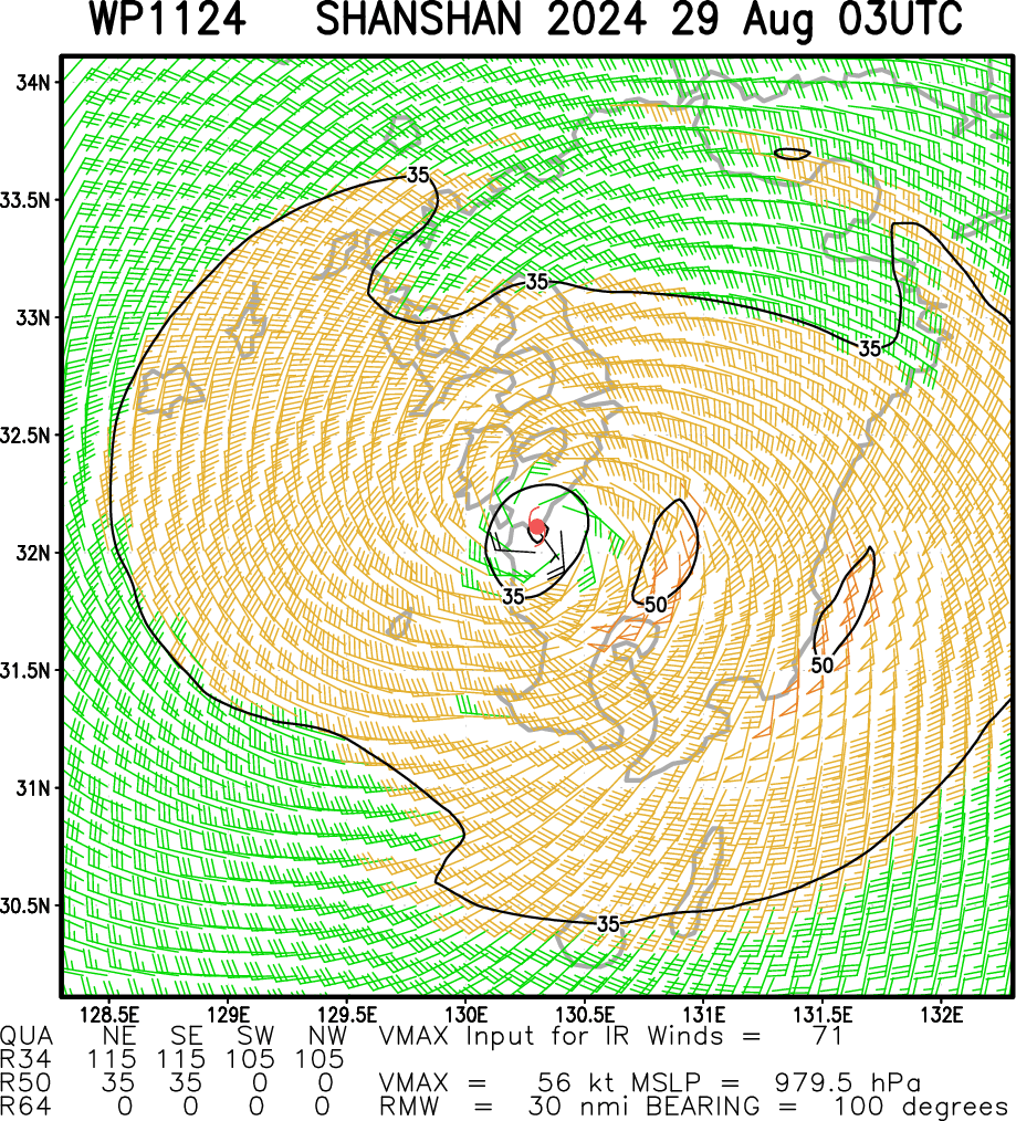 Typhoon 11W(SHANSHAN) interacting with JAPAN rapidly weakening// Tropical Cyclone Formation Alert of INVEST 91A//2903utc