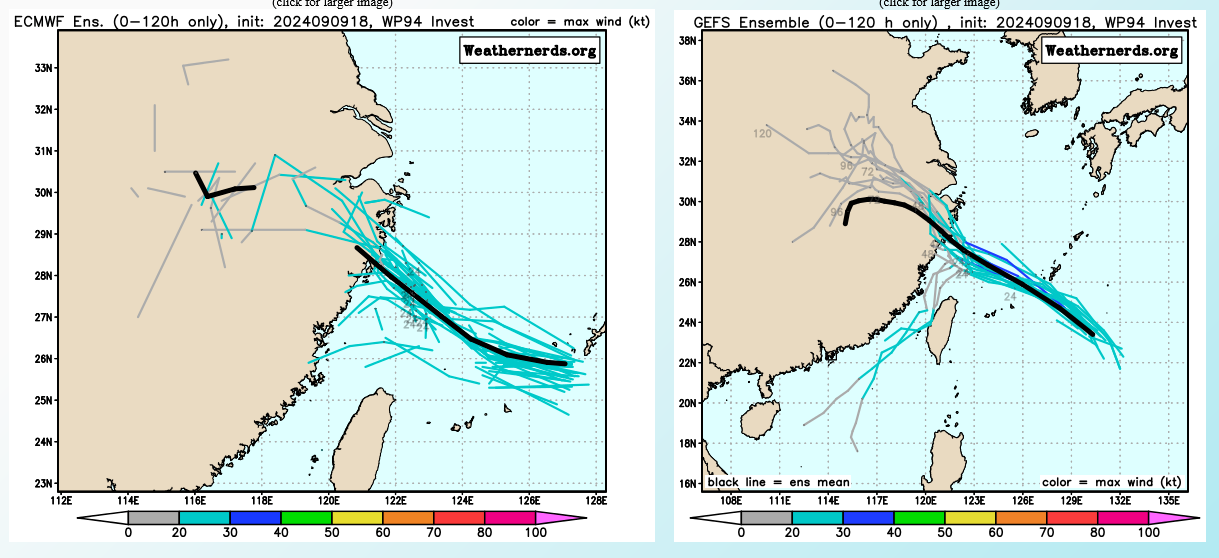 GLOBAL MODEL GUIDANCE CONTINUE TO  SUGGEST THIS SYSTEM WILL CONTINUE TO TRACK WEST-NORTHWESTWARD TOWARDS  THE RYUKYU ISLANDS AND DEVELOP SOME ENHANCED WINDS ALONG THE  NORTHWESTERN PERIPHERY, BUT LIKELY FAIL TO SHOW TYPICAL TROPICAL  CYCLONE FEATURES.