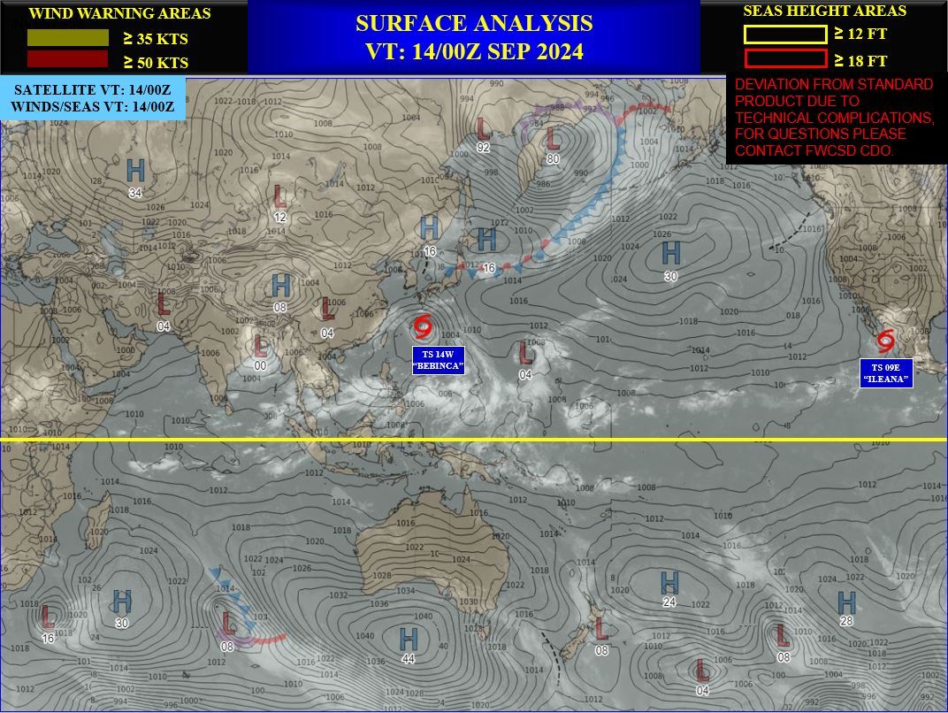 TS 14W(BEBINCA) re-intensifying after struggling//INVEST 93B// 1409utc 