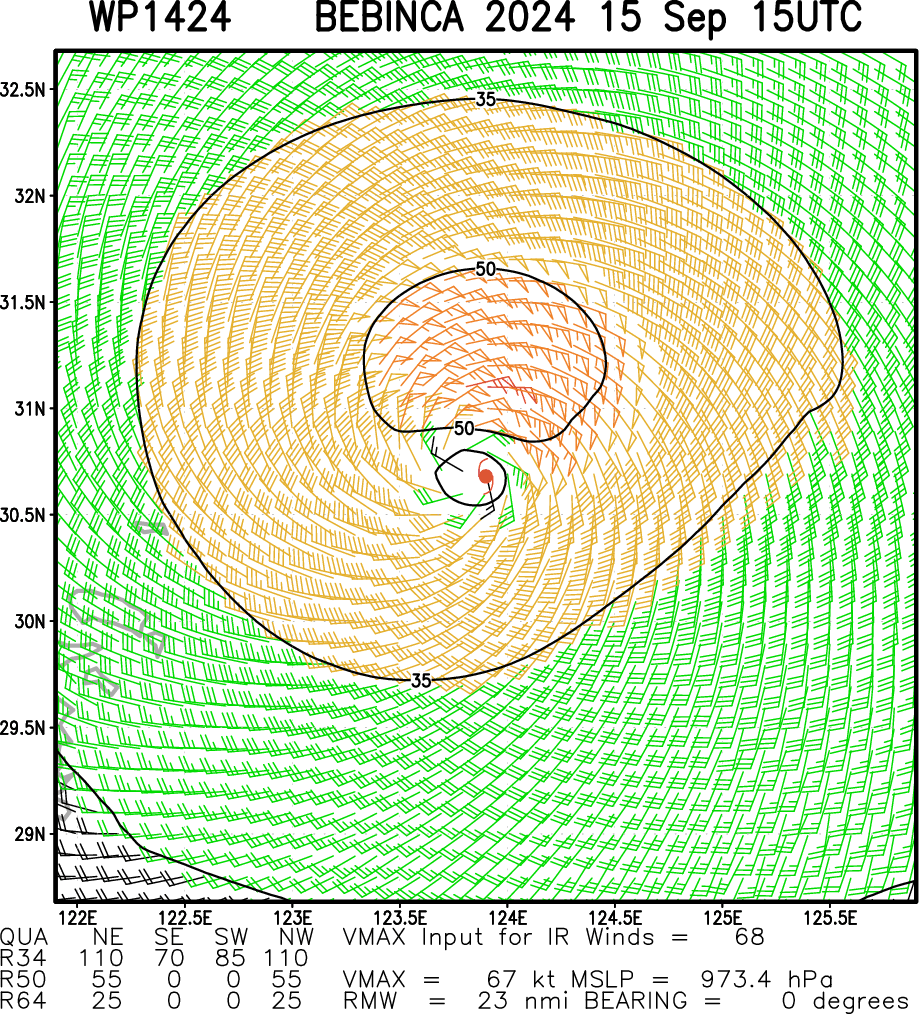 Typhoon 14W(BEBINCA) making landfall near SHANGHAI//INVEST 97W//INVEST 98W//TD 09E(ILEANA)// 1515utc