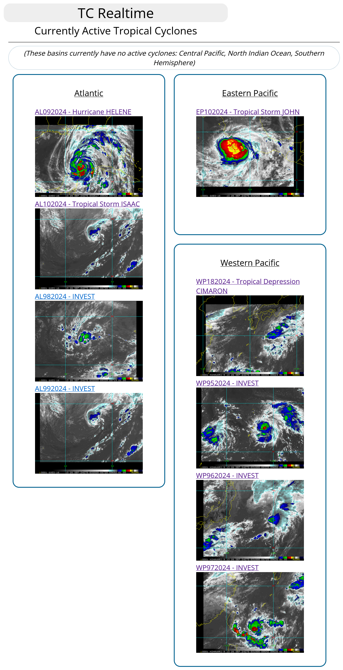 18W(CIMARON)//95W//96W//HURRICANE 09L(HELENE) rapidly intensifying//3 Week TC Formation Probability//2603utc 