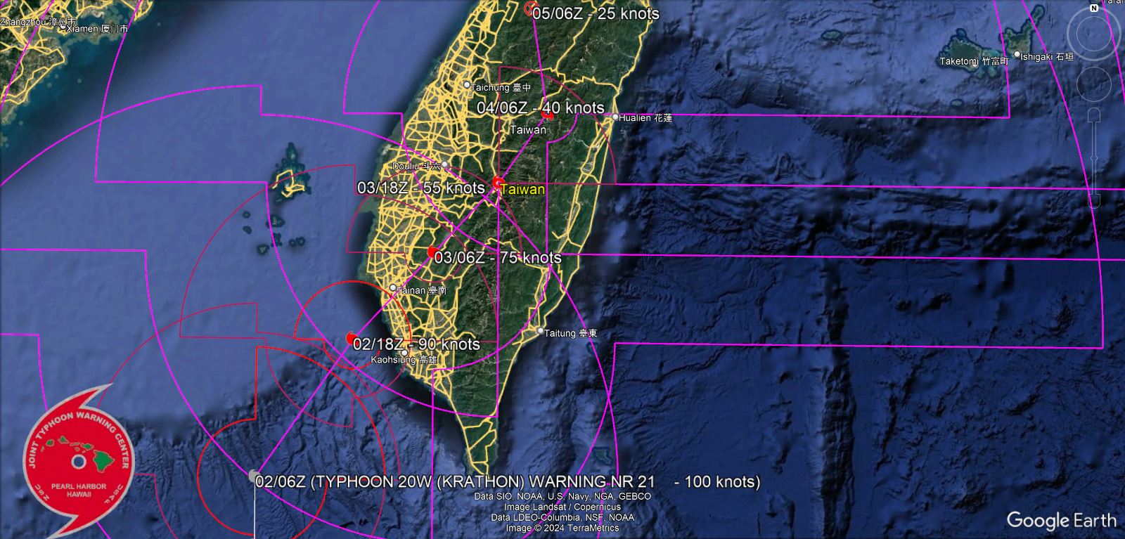 20W(KRATHON) reached Super Typhoon Intensity now bearing down on TAIWAN//19W(JEBI)//TC 01S(ANCHA)//0209utc