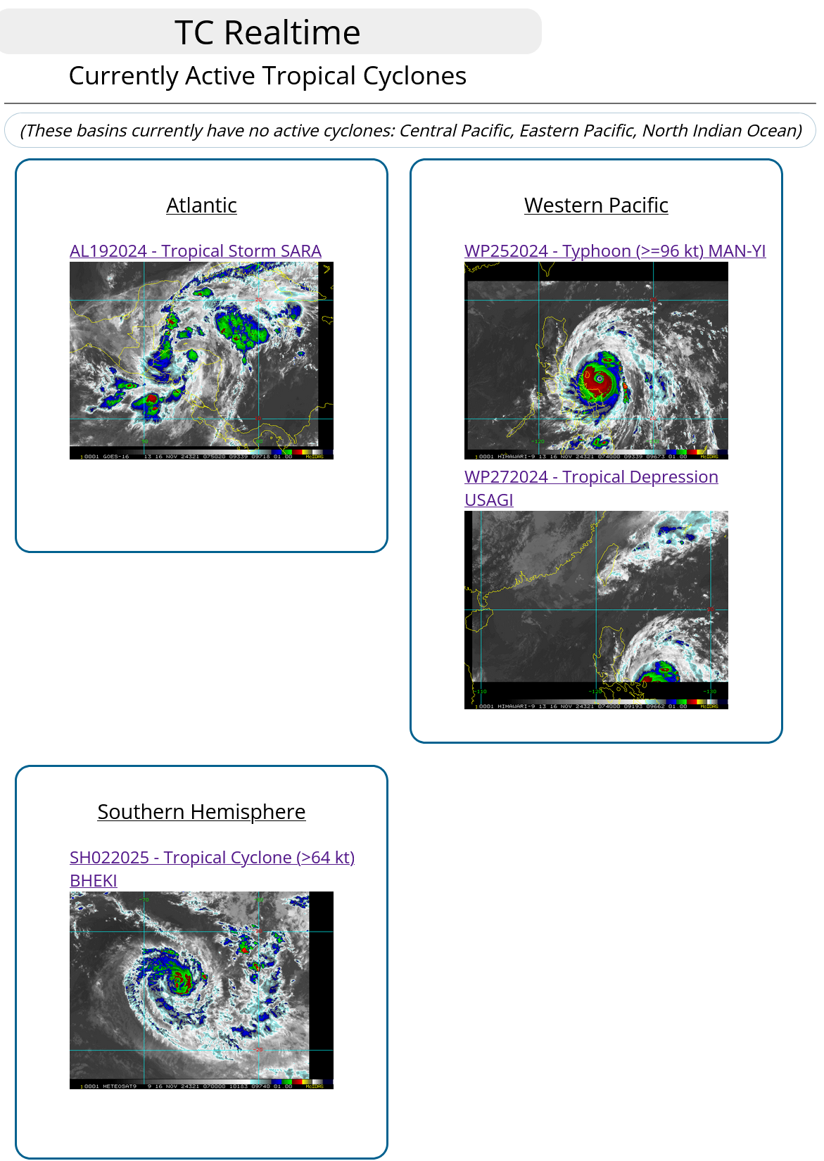 Super Typhoon 25W(MAN-YI) bearing down on the PHILIPPINES//TC 02S(BHEKI) reached CAT 1 US//Super Typhoon 27W(USAGI) Final Warning//1609utc