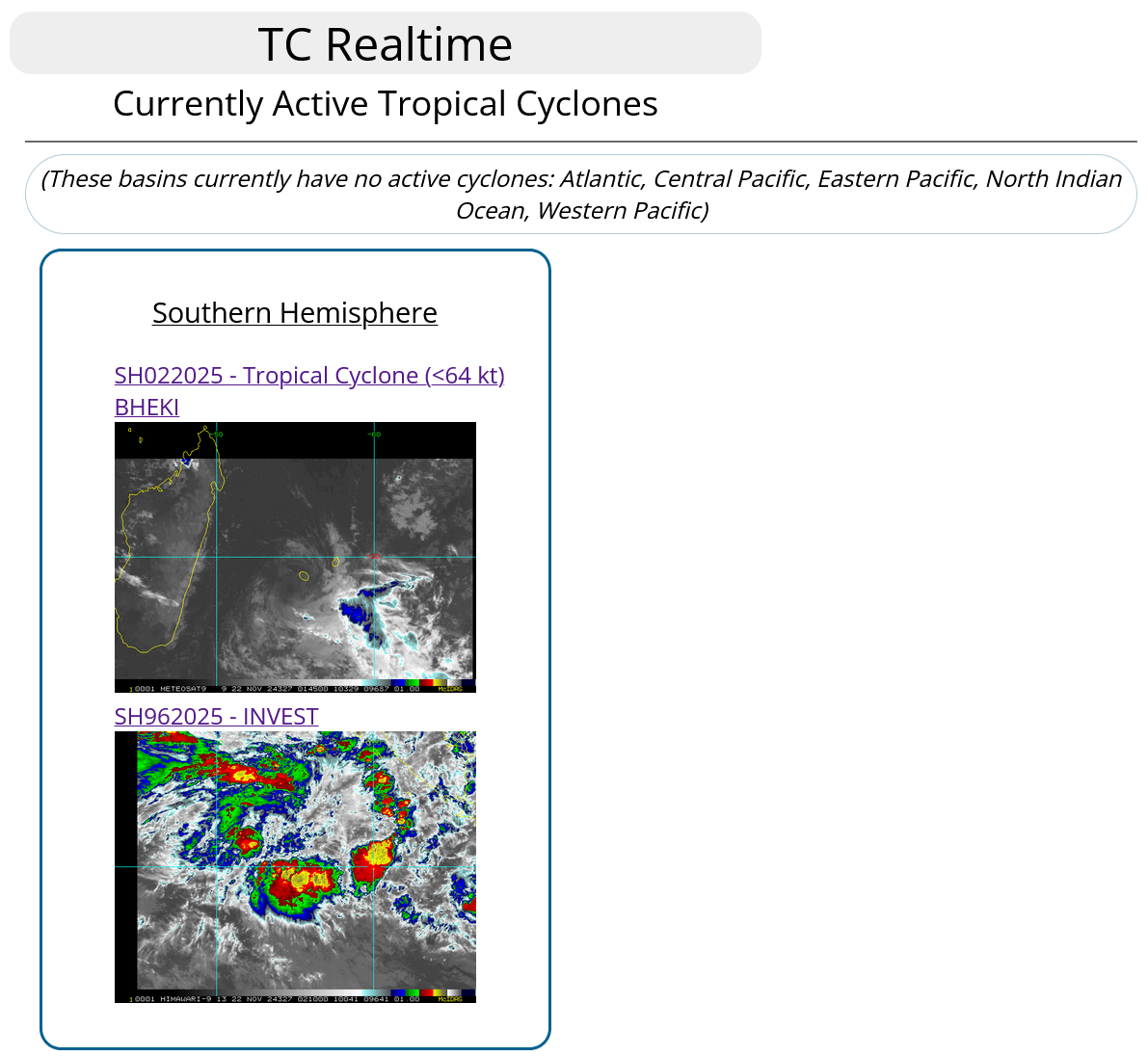 TC 02S(BHEKI)// INVEST 96S// 2200utc updates