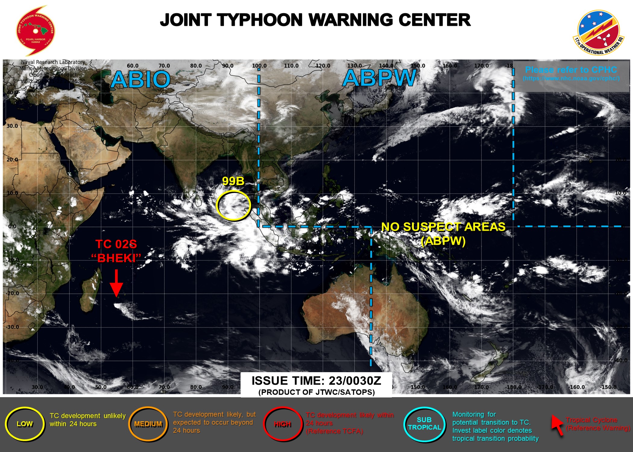 JTWC IS ISSUING 3HOURLY SATELLITE BULLETINS ON THE REMNANTS OF 02S.