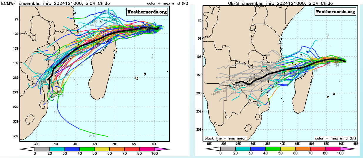 TC 04S(CHIDO) to intensify to Typhoon Intensity within 12/24h gradually approaching Northern MADAGASCAR//INVEST 93S//INVEST 91S//INVEST 94S//1009utc