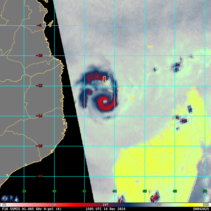 Very destructive CAT 4 04S(CHIDO) hit MAYOTTE hard now bearing down on MOZAMBIQUE// 1415utc