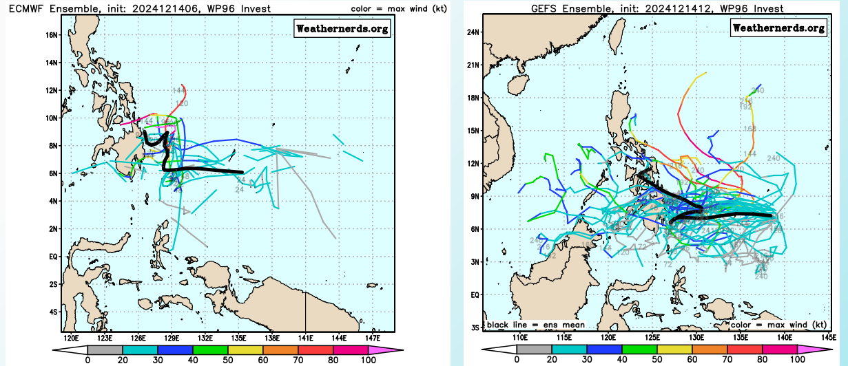 GLOBAL MODELS ARE IN GOOD AGREEMENT THAT 96W WILL CONTINUE  TO TRACK GENERALLY WESTWARD AND QUICKLY CONSOLIDATE NEAR SOUTHERN  MINDANAO.