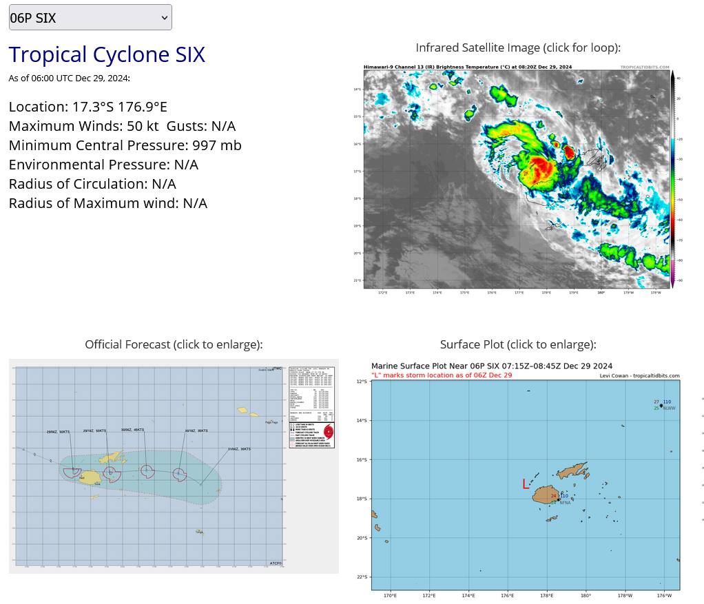 TC 06P rapidly developed clipping Northen VITI LEVU within 12h// TC 05S//3 Week TC Formation Probability//2909utc 