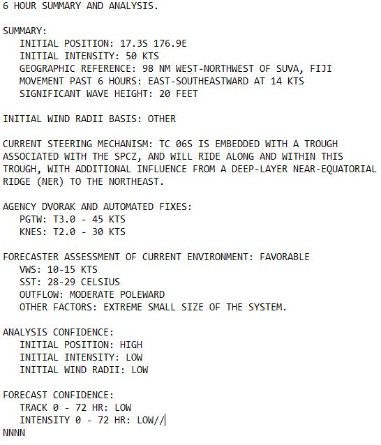 TC 06P rapidly developed clipping Northen VITI LEVU within 12h// TC 05S//3 Week TC Formation Probability//2909utc 