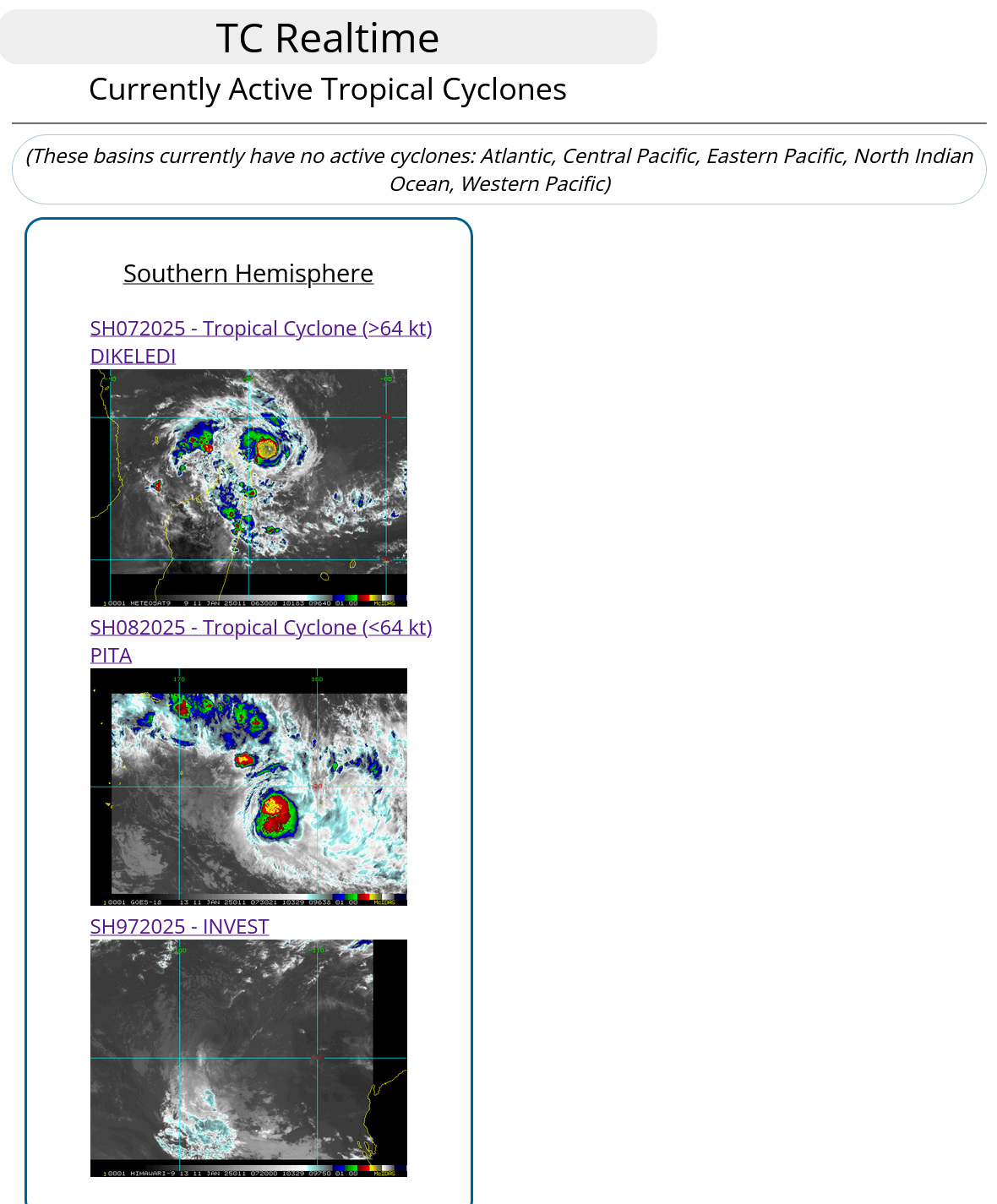 TC 07S(DIKELEDI) landfall over Northern MADAGASCAR at Typhoon Intensity re-intensifying once over the MOZ Channel//TC 08P(PITA)//3 Week TC Formation Probability//1109utc 