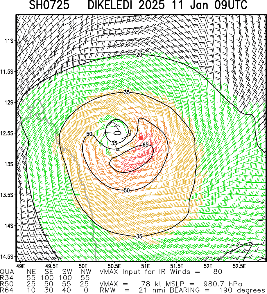 TC 07S(DIKELEDI) landfall over Northern MADAGASCAR at Typhoon Intensity re-intensifying once over the MOZ Channel//TC 08P(PITA)//3 Week TC Formation Probability//1109utc 