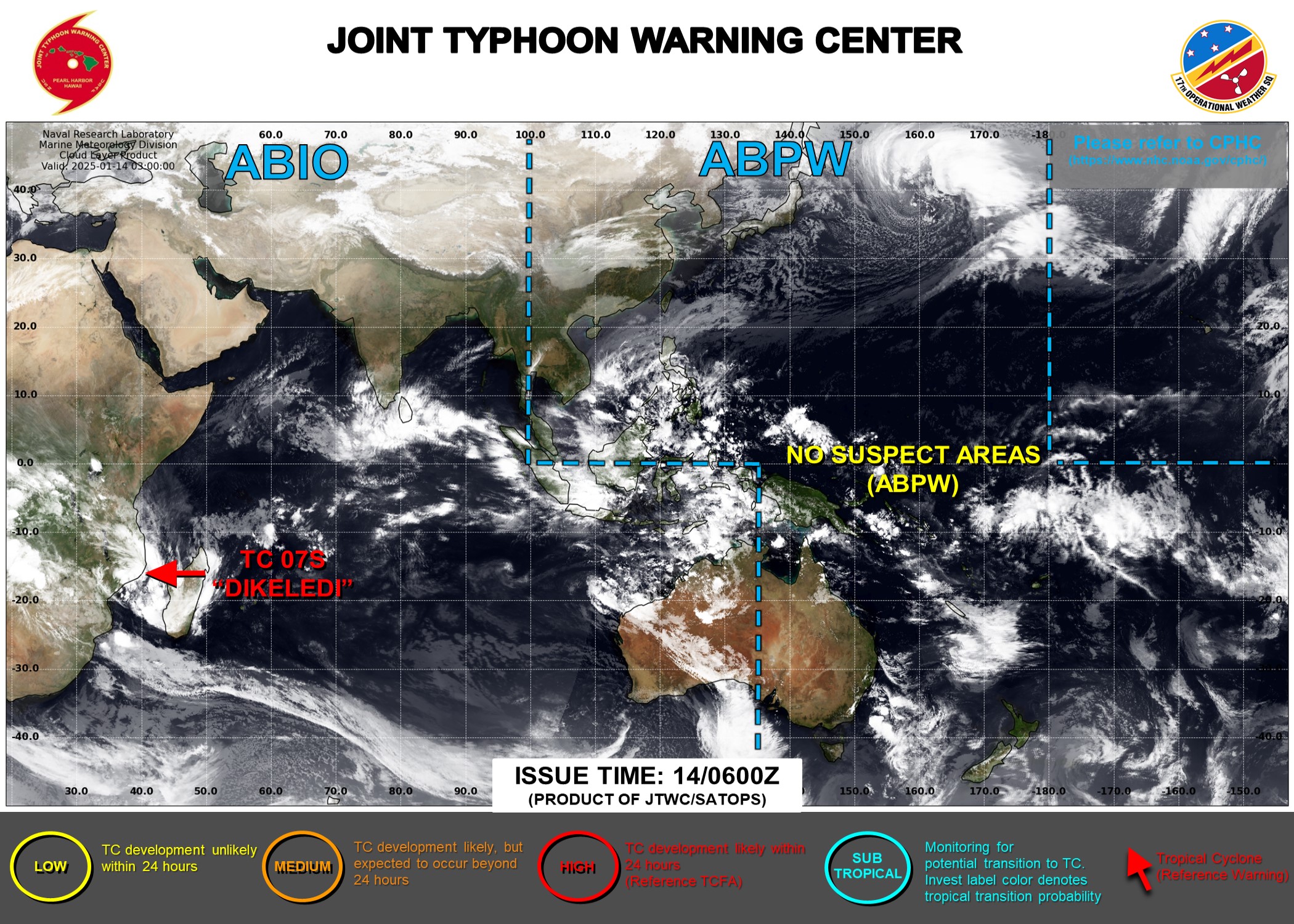 TC 07S(DIKELEDI): estimated intensity before landfall over Northern MADAGASCAR corrected upward now at CAT 2 US//1406utc