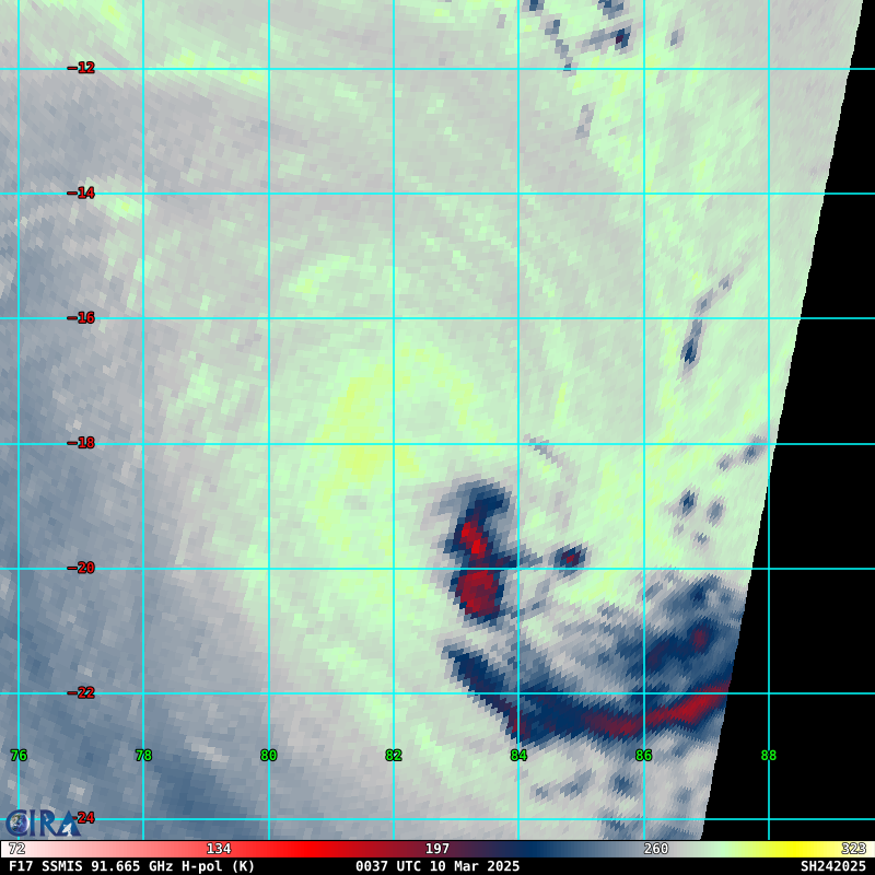 TC 25S(JUDE) CAT 1 US landfall over MOZAMBIQUE// TC 24S(IVONE) peaking// 1000utc