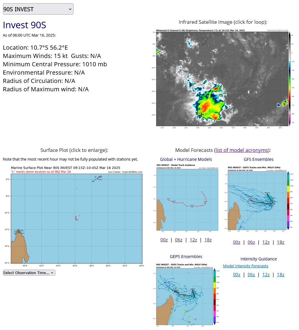 25S(JUDE) now subtropical// Invest 90S// Invest 91S// 1609utc