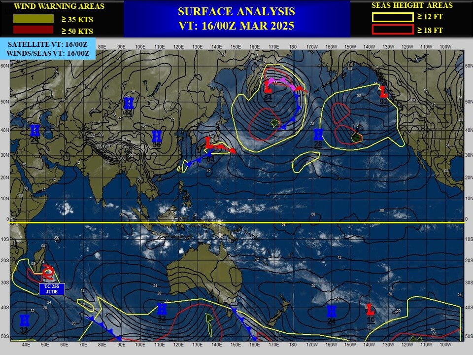 25S(JUDE) now subtropical// Invest 90S// Invest 91S// 1609utc