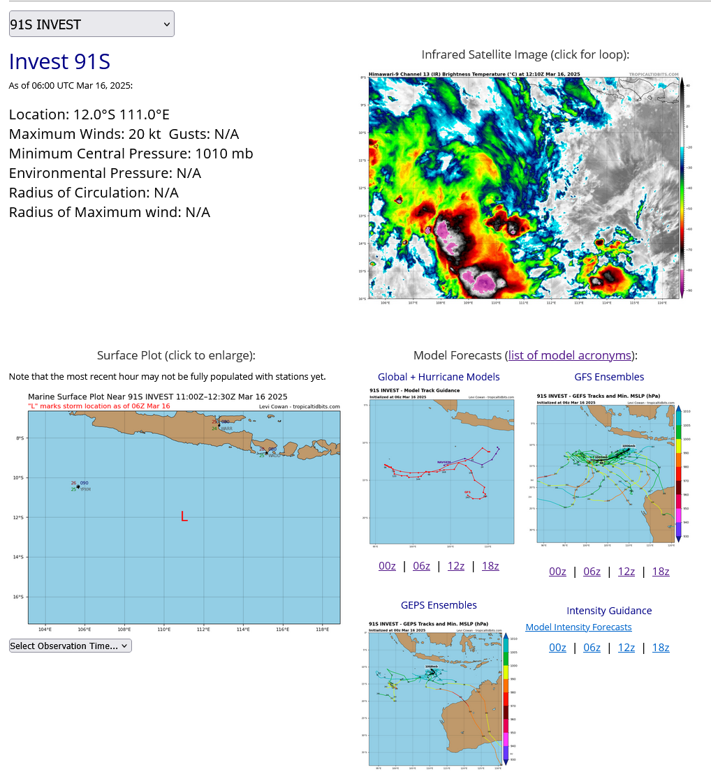 25S(JUDE) now subtropical// Invest 90S// Invest 91S// 1609utc