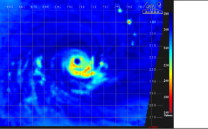 03UTC: TC HALEH(17S) category2 US is weakening but has still a good microwave signature