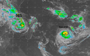 CYCLONES: deux systèmes suivis par le JTWC sur le Sud Ouest Indien