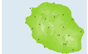 Midi: enfin des averses sur l'intérieur de la Réunion, temps plus sec à Maurice et venteux à Rodrigues (VIDEO)