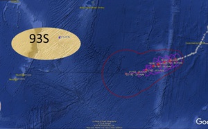 SAVANNAH(19S) s'affaiblit déjà à 2800km de Rodrigues, nouveau système possible dans la zone des Mascareignes fin de semaine prochaine