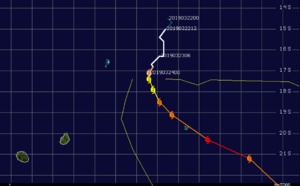 Le cyclone JOANINHA s'intensifie et va se diriger vers Rodrigues tout en s'approchant lentement. Menace importante pour l'île