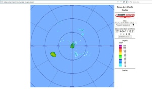 16h: MAURICE: les images du radar de TAC accessibles sur le site de MMS