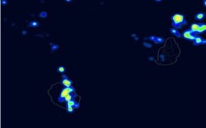 12h30: MAURICE/REUNION: dégradation pluvio-orageuse envisagée régions est et nord ce soir et la nuit de Samedi à Dimanche