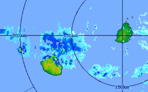 REUNION: Gillot: 64.8mm en 1heure! Les zones NORD et EST de l'île en vigilance fortes pluies