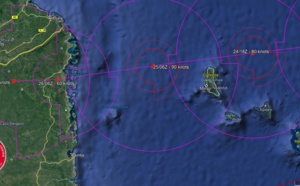 La dépression tropicale 24S actuellement au nord de MADA est une menace potentielle pour les COMORES
